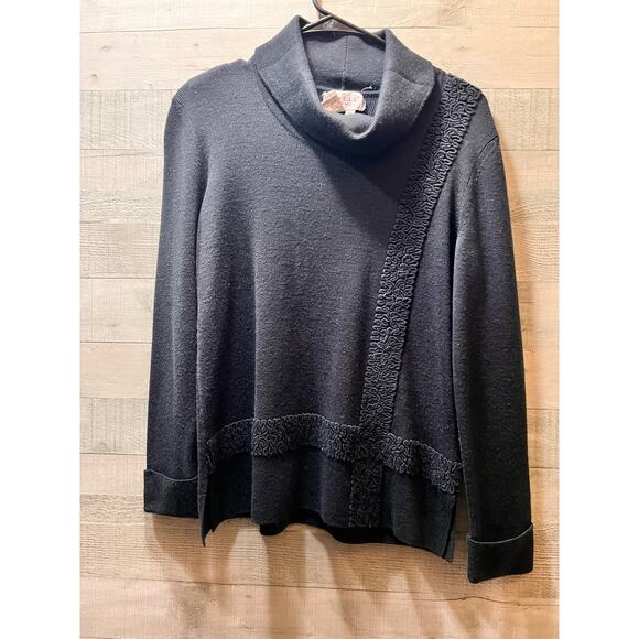 Adrianna Papell Petites Green Turtle Neck Sweater Size PS - Picture 1 of 5